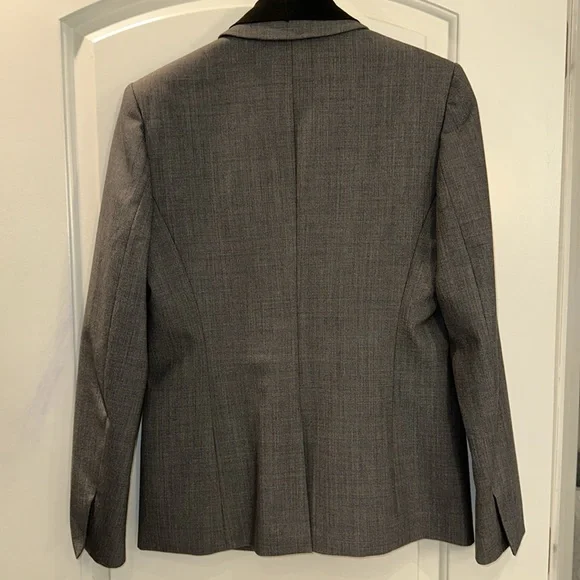 Theory gray Blazer / Jacket with Black trim - Picture 4 of 4